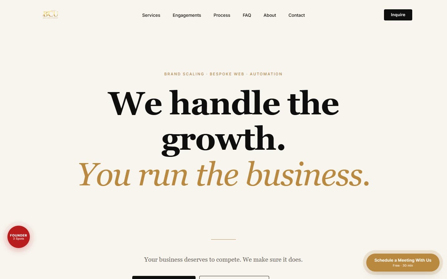 BCU Scales Website — view 1